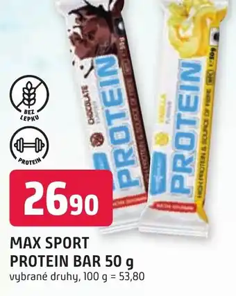 Trefa MAX SPORT PROTEIN BAR 50 g nabídka