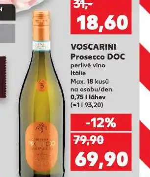 Kaufland Voscarini prosecco doc nabídka