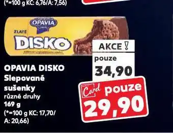 Kaufland Opavia disko slepované sušenky nabídka