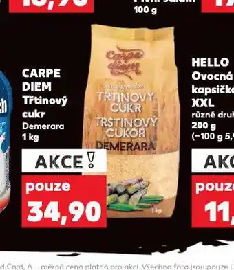 Kaufland Carpe diem třtinový cukr nabídka