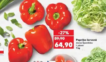 Kaufland Paprika červená nabídka