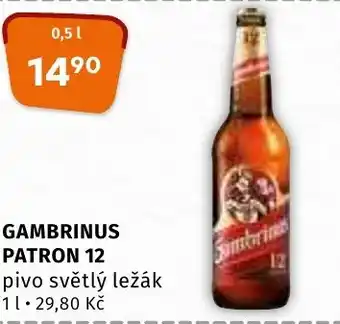 Terno GAMBRINUS PATRON 12 0.5L nabídka