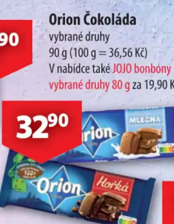CBA Orion Čokoláda nabídka