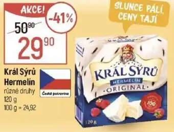 Globus Král Sýrů Hermelín nabídka