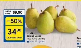 Tesco Hrušky nabídka