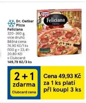 Tesco Pizza feliciana nabídka