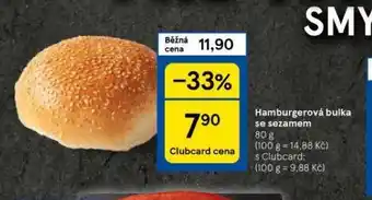 Tesco Hamburgerová bulka se sezamem nabídka