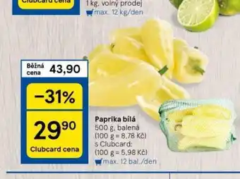 Tesco Paprika bílá nabídka