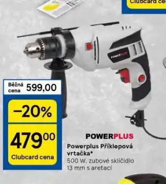Tesco Powerplus příklepová vrtačka nabídka