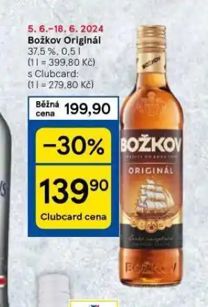 Tesco Božkov originál nabídka