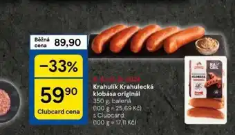 Tesco Krahulecká klobása nabídka