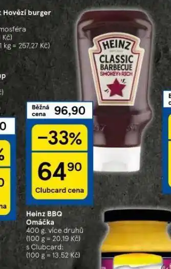 Tesco Heinz bbq omáčka nabídka