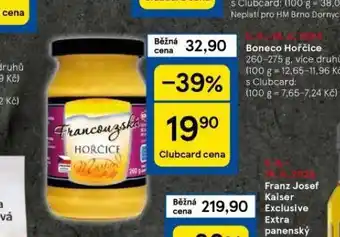 Tesco Boneco hořčice nabídka