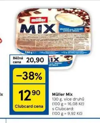 Tesco Muller mix nabídka
