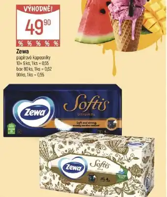 Globus Zewa papírové kapesníky nabídka