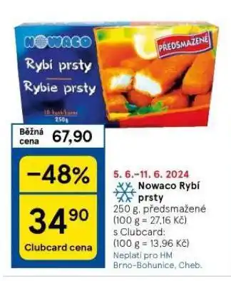 Nowaco rybí prsty