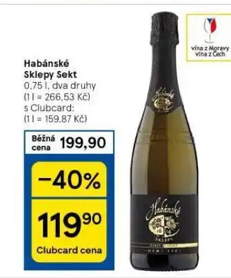 Tesco Habánské sklepy sekt nabídka