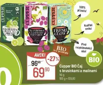 Globus Cupper BIO Čaj s brusinkami a malinami nabídka