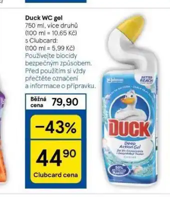 Tesco Duck wc gel nabídka