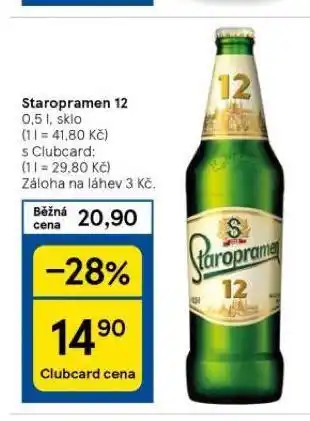 Tesco Pivo staropramen nabídka