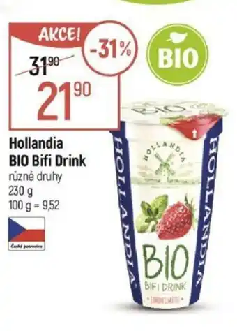 Globus Hollandia BIO Bifi Drink nabídka