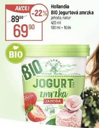 Globus Hollandia BIO Jogurtová zmrzka nabídka