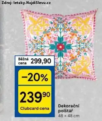 Tesco Dekorační polštář nabídka