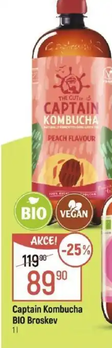 Globus Captain Kombucha BIO Broskev nabídka