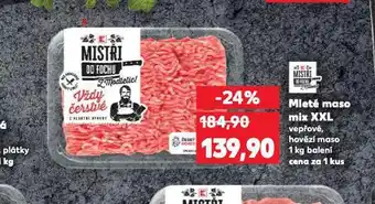 Kaufland Mleté maso mix xxl nabídka
