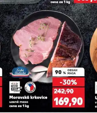 Kaufland Moravská krkovice uzené maso nabídka