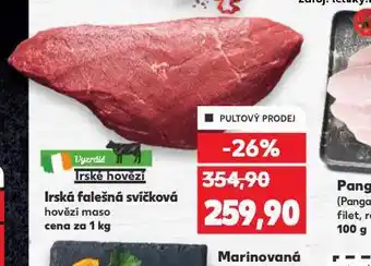 Kaufland Irská falešná svíčková nabídka