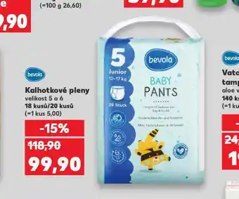 Kaufland Bevola kalhotkové plenky nabídka