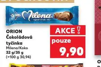 Kaufland Orion čokoládová tyčinka nabídka