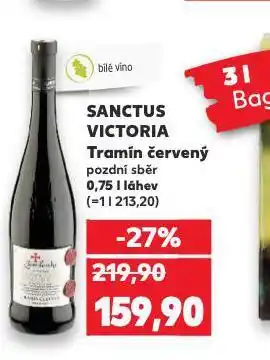 Kaufland Sanctus victoria tramín červený nabídka