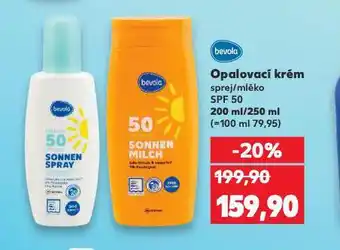 Kaufland Bevola opalovací krém nabídka
