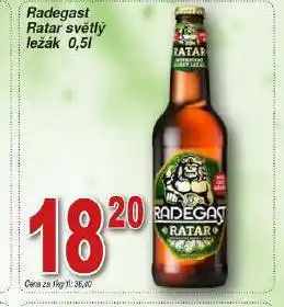 Hruška Pivo radegast nabídka