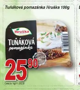Hruška Tuňáková pomazánka nabídka