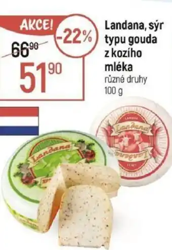 Globus Landana, sýr typu gouda z kozího mléka nabídka