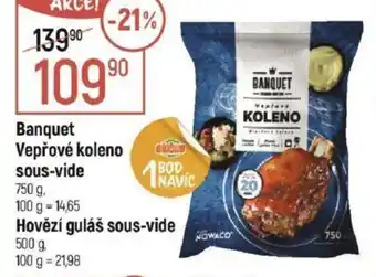 Globus Banquet Vepřové koleno sous-vide nabídka