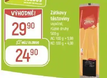 Globus Zátkovy těstoviny nabídka