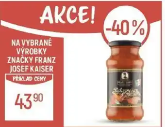 NA VYBRANÉ VÝROBKY ZNAČKY FRANZ JOSEF KAISER