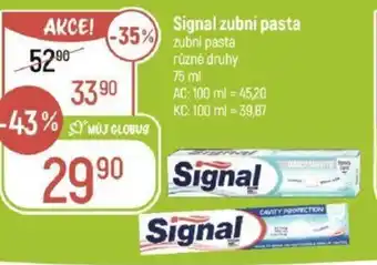Globus Signal zubní pasta nabídka