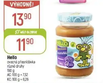 Globus Hello ovocná přesnídávka nabídka