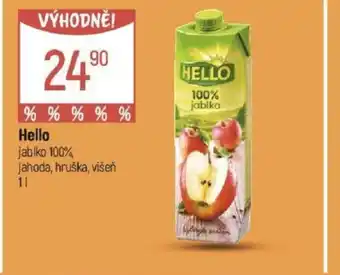 Globus Hello jablko 100%, nabídka