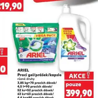 Kaufland Ariel prací prostředek nabídka