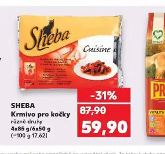 Kaufland Sheba krmivo pro kočky nabídka