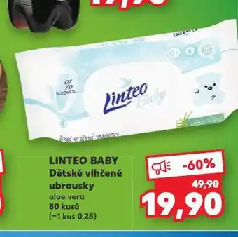 Kaufland Linteo baby dětské vlhčené ubrousky nabídka