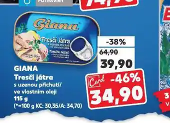 Kaufland Giana tresčí játra nabídka
