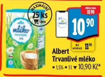 Albert Albert Trvanlivé mléko nabídka