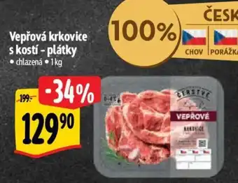 Albert Vepřová krkovice s kostí - plátky nabídka